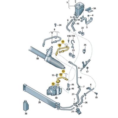 Servolenkung Schlauch Servoleitung VW Touareg 7P6422893S