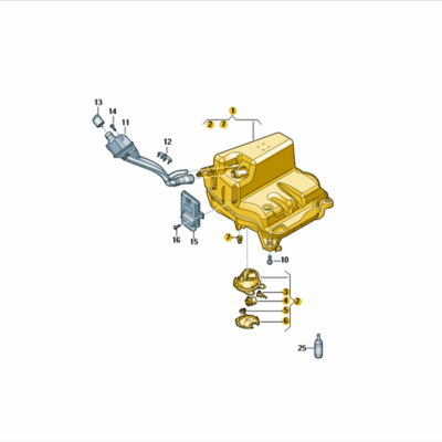 Reduktionsmitteltank Audi A6 A7 4K0131879E