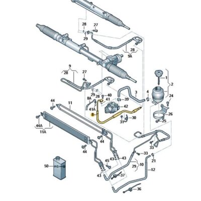 Servolenkung Schlauch Servoleitung Audi A8 4H0422893BF
