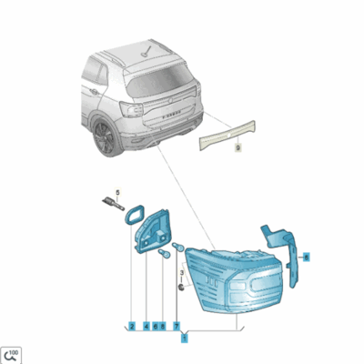 LED Schlussleuchte Rückleuchte Rücklicht rechts VW T-Cross 2GM945096B