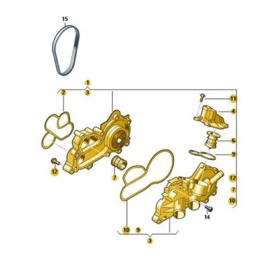Wasserpumpe Kühlmittelpumpe Audi Seat Skoda VW 04E121600CT