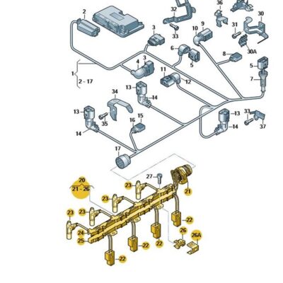 Adapter-Leitungsstrang Kabelbaum Audi Seat Skoda VW 03G971033L