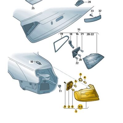 LED Schlussleuchte Rückleuchte Heckleuchte links Audi A4 RS4 8K9945095D