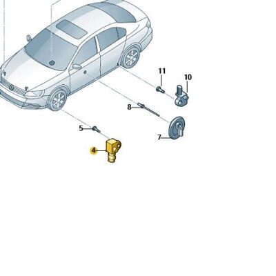 Crashsensor für Airbag vorn VW Beetle Passat 5K0959659A