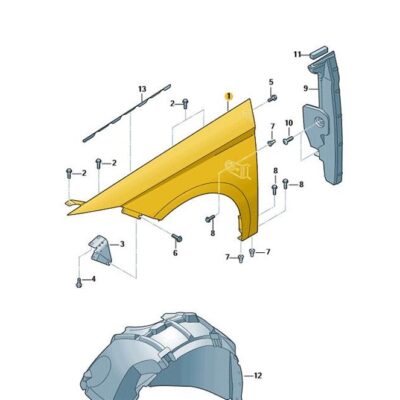 Kotflügel vorne links Seat Leon 5F0821021G