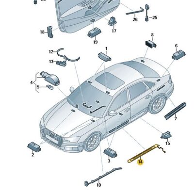 Einstiegleiste links vorn Audi A4 A5 8W0947417A 9B9