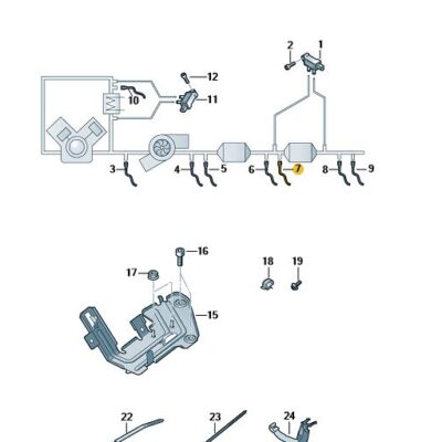 Lambdasonde NOx Sensor Audi A6 A7 4K0907807AK