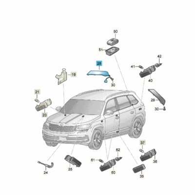 LED Nebelschlussleuchte Schlussleuchte links Skoda Karoq 57A945701