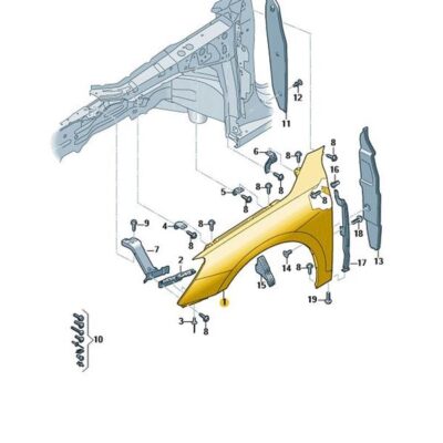 Kotflügel vorn links unlackiert Audi A3 8Y0821105E