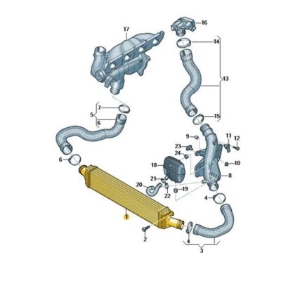 Ladeluftkühler Audi A4 A5 A6 A7 A8 8K0145805AC