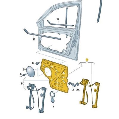 Fensterheber vorne links Volkswagen T5 7H0837729BA