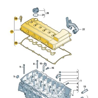 Zylinderkopfhaube Ventildeckel Superb VW Passat Touareg 03H103429L