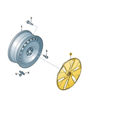 Radkappe Radzierblende Silber 18 Zoll VW ID3 10A601147 WZF