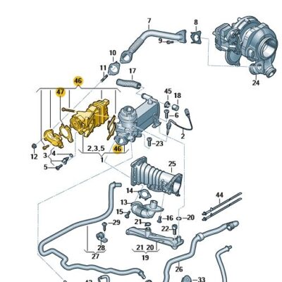 Reparatursatz Abgasrückführung Audi A6 A7 A8 Q5 Q7 Q8 VW 059198149B