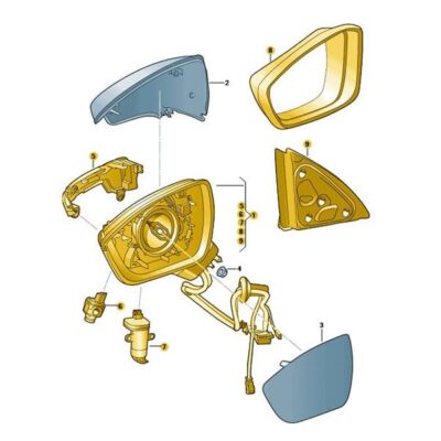 Außenspiegelgehäuse Außenspiegel rechts Skoda Karoq 57B857508Q