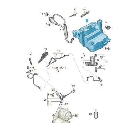 Reduktionsmitteltank plus Heizung Superb VW Passat 3Q0131877G
