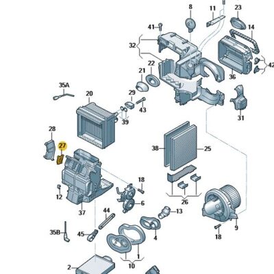 Stellmotor Klimaanlage Audi A2 Seat Skoda Fabia VW Polo 6Q0907511