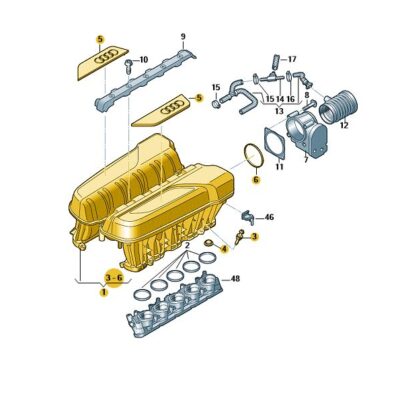 Saugrohr Audi R8 Spyder 07L133185AK