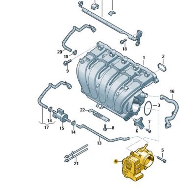 Drosselklappensteuereinheit Drosselklappe VW Golf Passat 07K133062A
