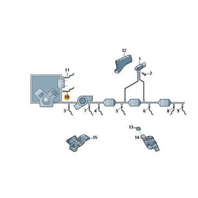Abgastemperatursensor Sensor Abgastemperatur VW T6.1 04L906088HR