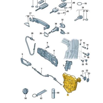 Türschloss Schloss Tür vorn links Seat Mii VW UP 1S1837015F