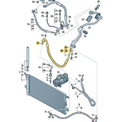 Kältemittelleitung Klimaleitung Audi Q5 80A816743BA