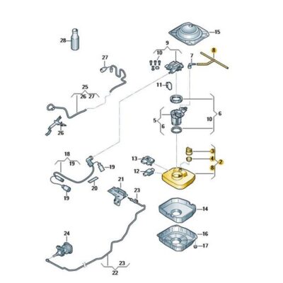 Reduktionsmitteltank VW CC Passat 3AA131878