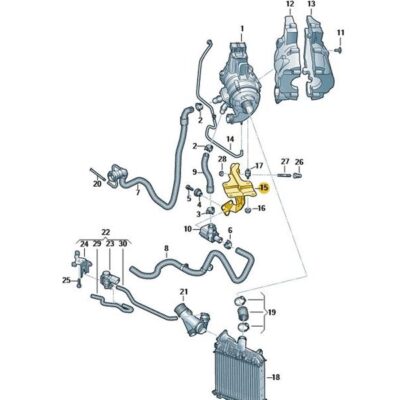 Halter für Turbolader Audi Q7 Q8 4M0145879N