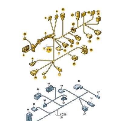 Kabelbaum Tür Leitungssatz vorne links VW Touareg 7P6971161GJ