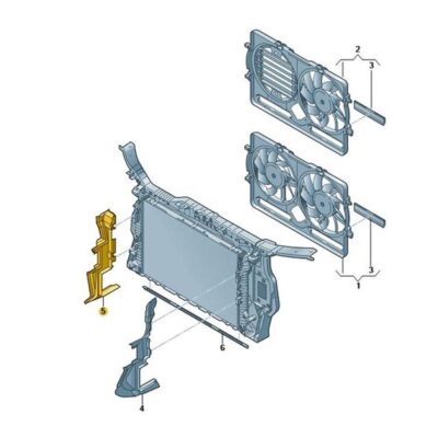 Luftführung rechts Audi A4 8K0121284G