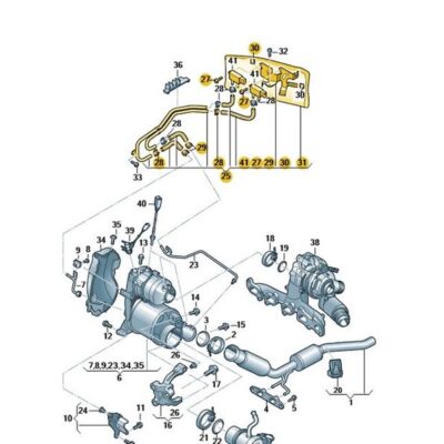 Steuerleitung Drucksensor Audi Seat Skoda VW 04L131552GB