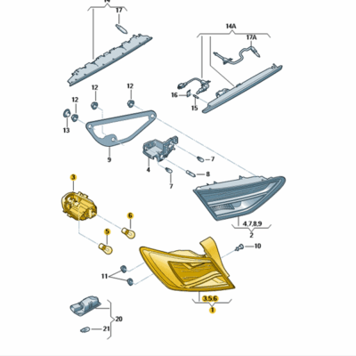 Schlussleuchte Rückleuchte Rücklicht rechts Seat Leon 5F0945096D