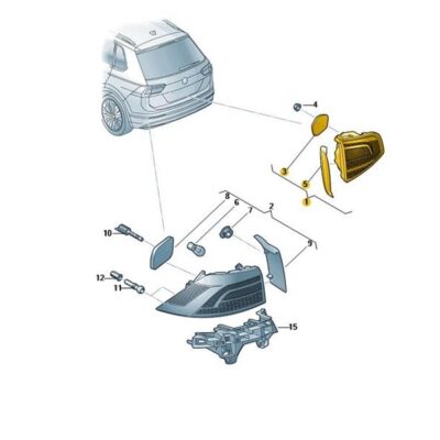 LED Schlussleuchte Rückleuchte rechts Skoda Kodiaq 565945308B