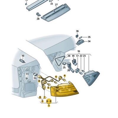 LED Schlussleuchte Rückleuchte Rücklicht links Audi A5 8T0945095H