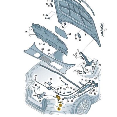 Klappenschloss Frontklappe Schloss Audi A4 A5 8W0823509E