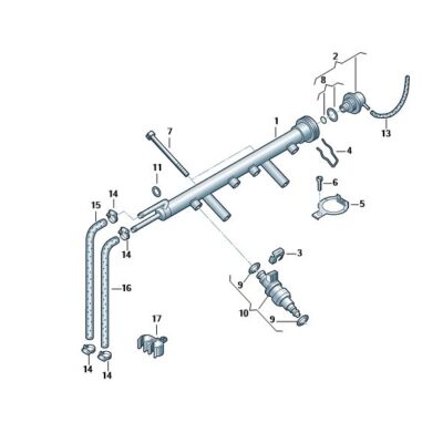 Kraftstoffleitung Kraftstoffrohr Skoda Octavia VW Golf 036133321AS