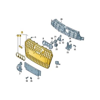 Kühlergrill Frontgrill schwarz Audi A6 Allroad 4G0853651BEVMZ