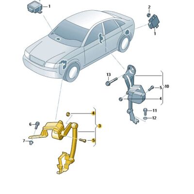 Niveausensor Leuchtweitenregelung vorn Audi A4 8E0941285J