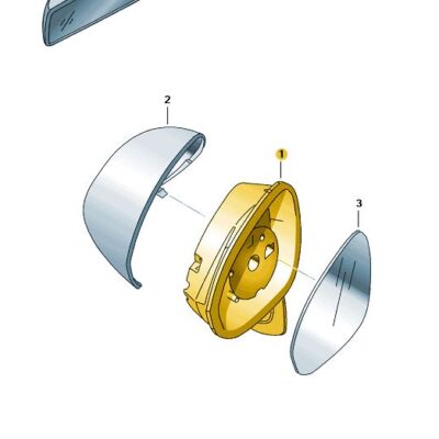 Außenspiegelgehäuse Außenspiegel rechts Seat Leon 1P1857508M 9B9
