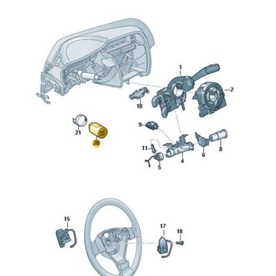 Start-Stop-Schalter Skoda Octavia 3V0905217A WHS