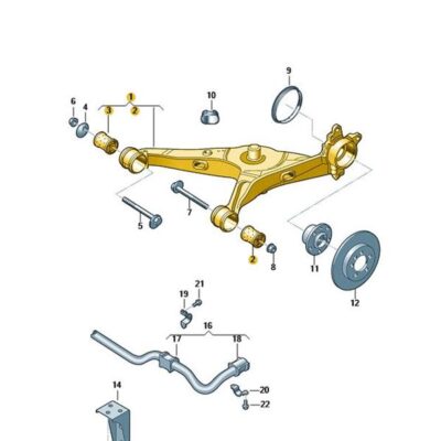 Achslenker Querlenker hinten links VW T6 7E8501071