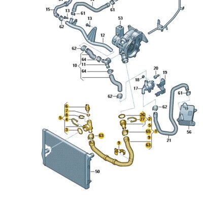 Kühlmittelschlauch Schlauch Audi Seat Skoda VW 5QF122051BE
