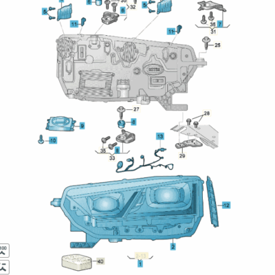 LED Scheinwerfer vorne links Skoda Octavia 5E4941015B