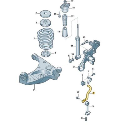 Stabilisator Hinterachse Audi A4 8E0511409AQ