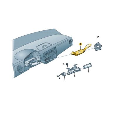 Lenkstockkombinationsschalter Seat Mii Citigo VW UP 1S0953507B 9B9