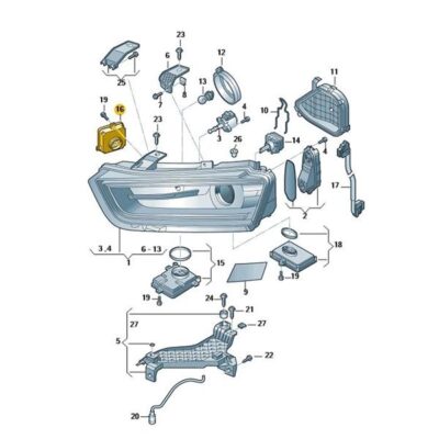 Leistungsmodul Steuergerät Tagfahrlicht Audi A4 A5 A6 4G0907697D