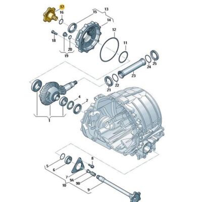 Flanschwelle Audi A6 VW Phaeton 09E409356A