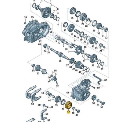 Syncronkörper mit Schiebemuffe Audi Seat Skoda VW 02J311241F
