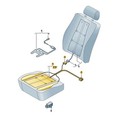 Sitz Heizung Heizelement Heizmatte vorne Audi A1 8X0963555
