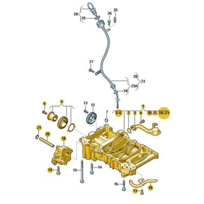 Ausgleichwellenmodul mit Ölpumpe Audi A4 A5 A6 Q5 03L103295S
